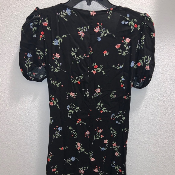 H&M Floral Puff Sleeve Button Up Dress - Picture 1 of 2